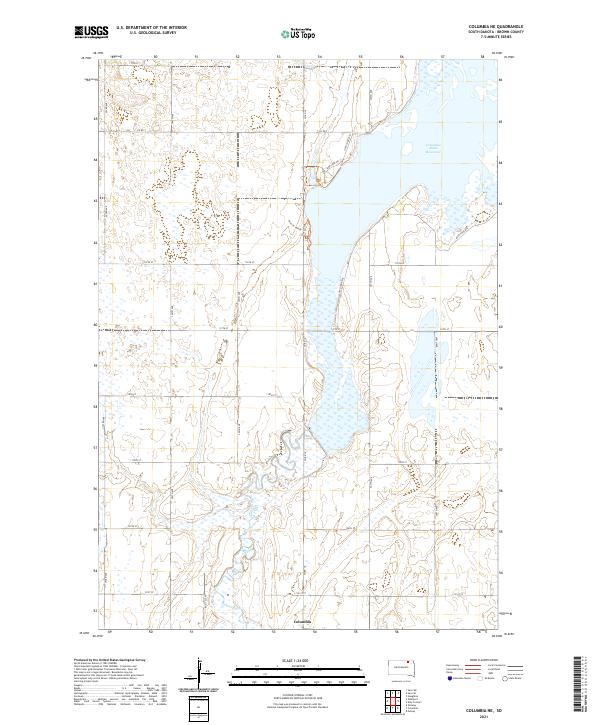 2021 Map of Columbia NE, 2021 Print