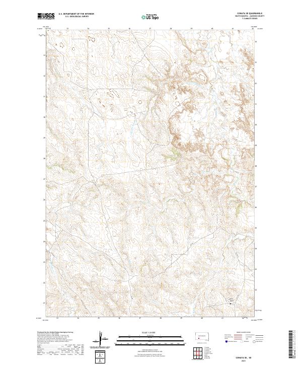 USGS Topographic Map – Conata SE