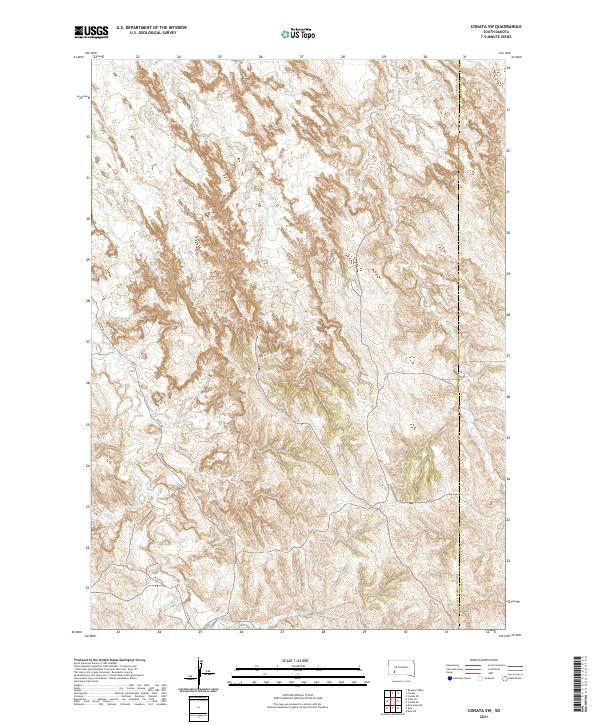 USGS Topographic Map – Conata SW