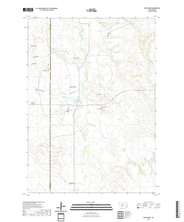 USGS Topographic Map – Corn Creek