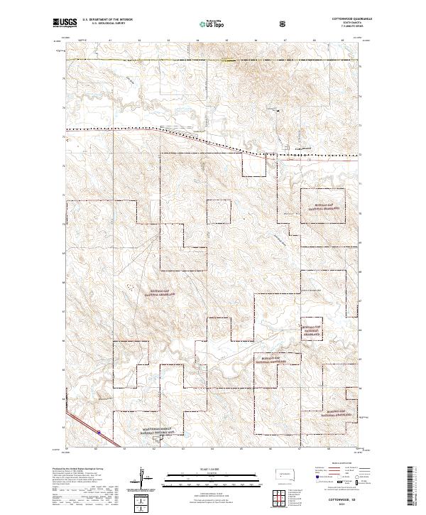 USGS Topographic Map – Cottonwood