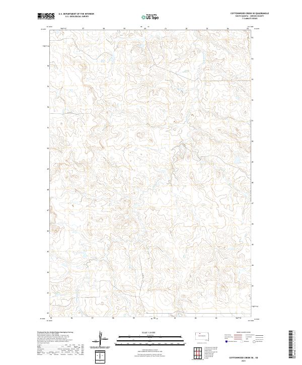 USGS Topographic Map – Cottonwood Creek SE