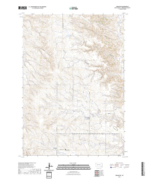 USGS Topographic Map – Creighton
