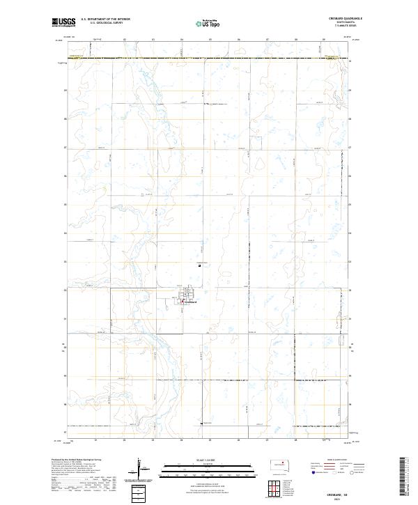 USGS Topographic Map – Cresbard