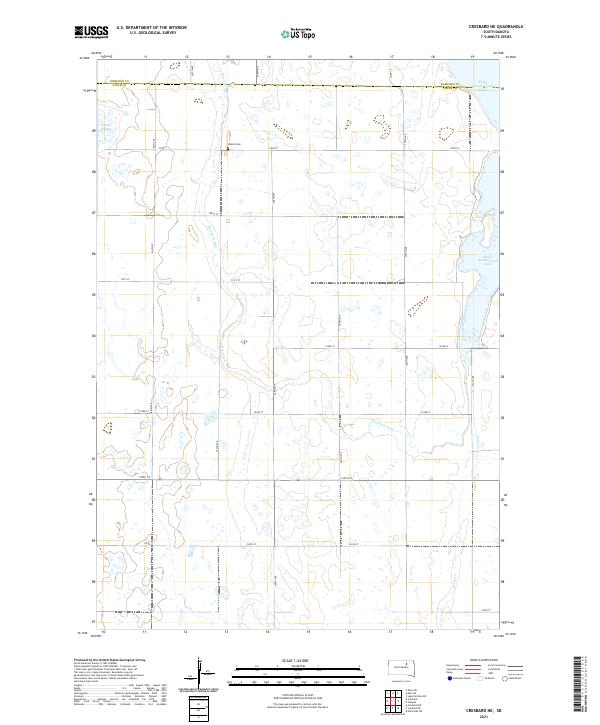 USGS Topographic Map – Cresbard NE