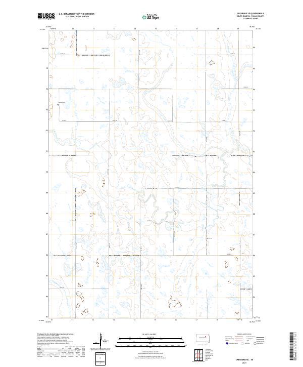 USGS Topographic Map – Cresbard SE