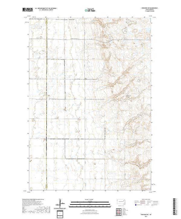 USGS Topographic Map – Crocker SW