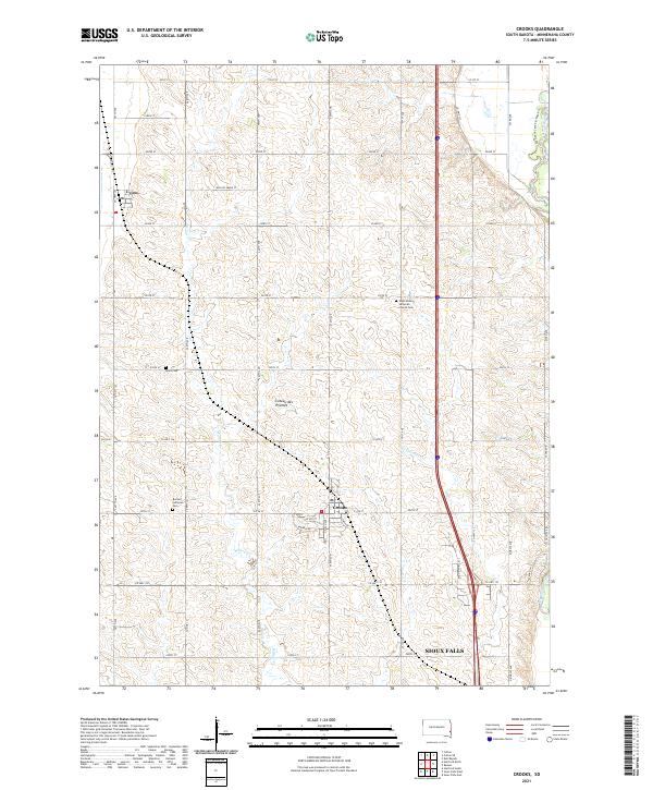 USGS Topographic Map – Crooks