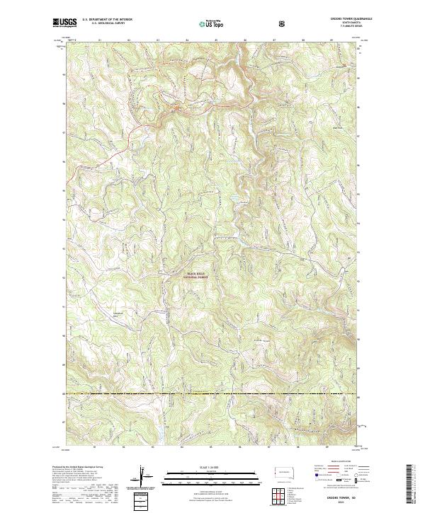 USGS Topographic Map – Crooks Tower