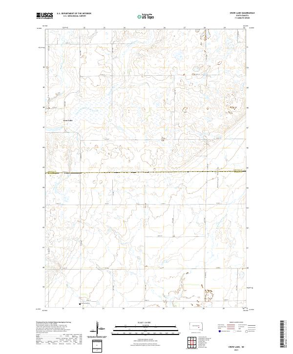 USGS Topographic Map – Crow Lake