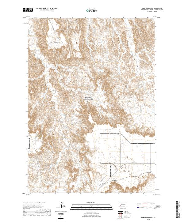 USGS Topographic Map – Cuny Table West