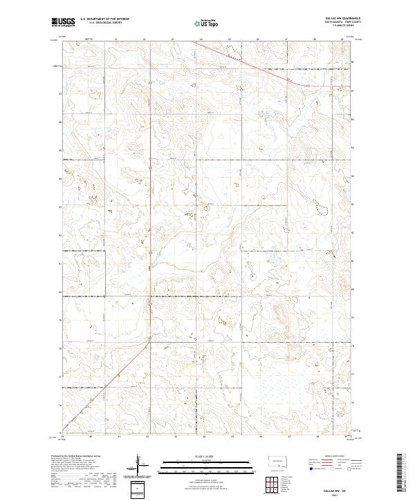 USGS Topographic Map – Dallas NW