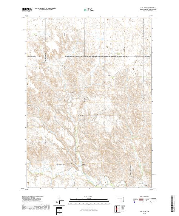 USGS Topographic Map – Dallas SW