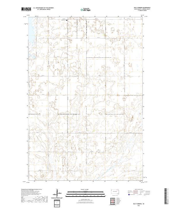 USGS Topographic Map – Daly Corners