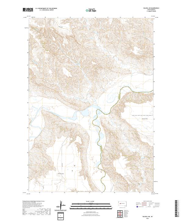 USGS Topographic Map – Dalzell NE