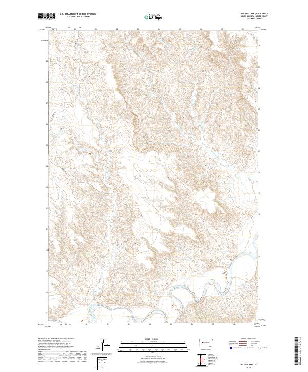USGS Topographic Map – Dalzell NW