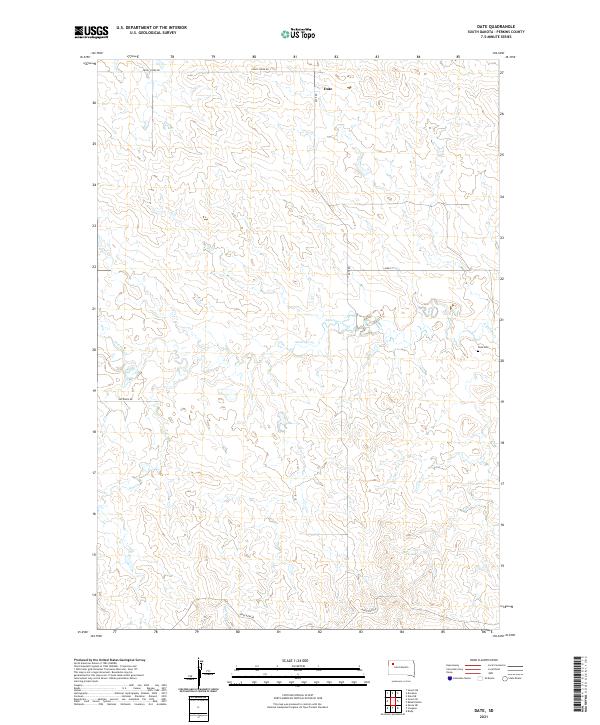 USGS Topographic Map – Date