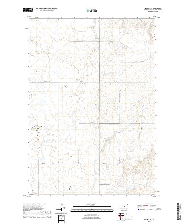 USGS Topographic Map – De Grey NE