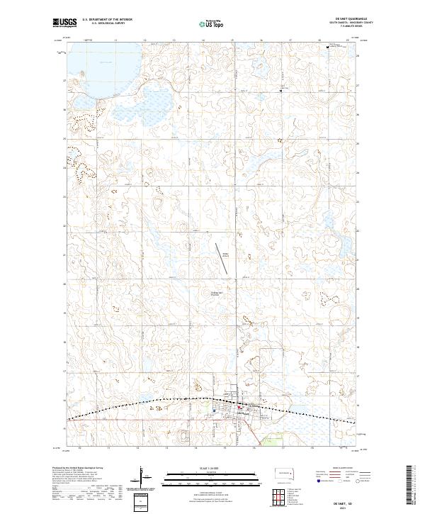 USGS Topographic Map – De Smet