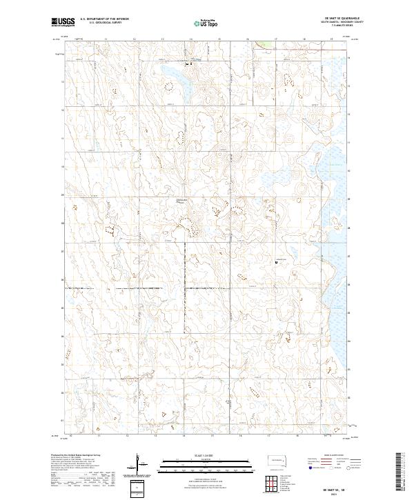 USGS Topographic Map – De Smet SE