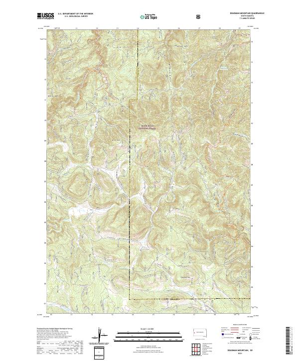 USGS Topographic Map – Deadman Mountain