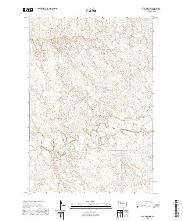 USGS Topographic Map – Deep Creek NW