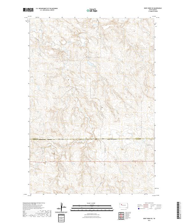 USGS Topographic Map – Deep Creek SE