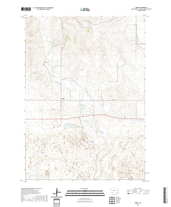 USGS Topographic Map – Denby