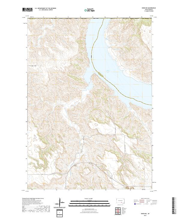 USGS Topographic Map – Dixon NE