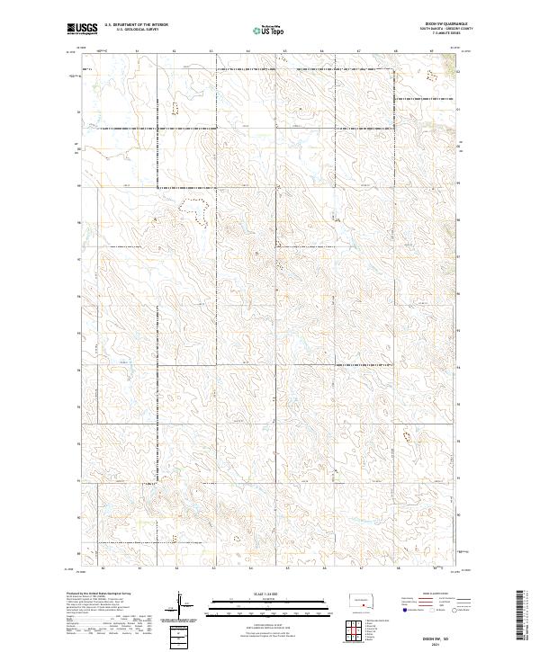 USGS Topographic Map – Dixon SW
