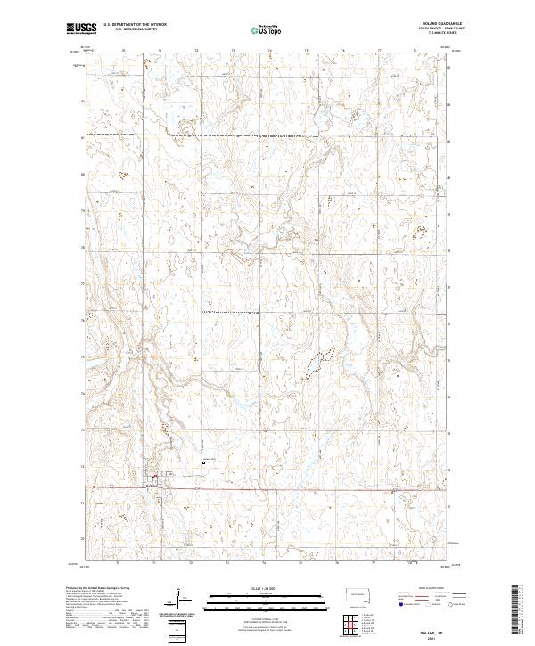 USGS Topographic Map – Doland