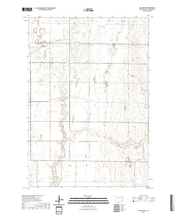 USGS Topographic Map – Doland NW