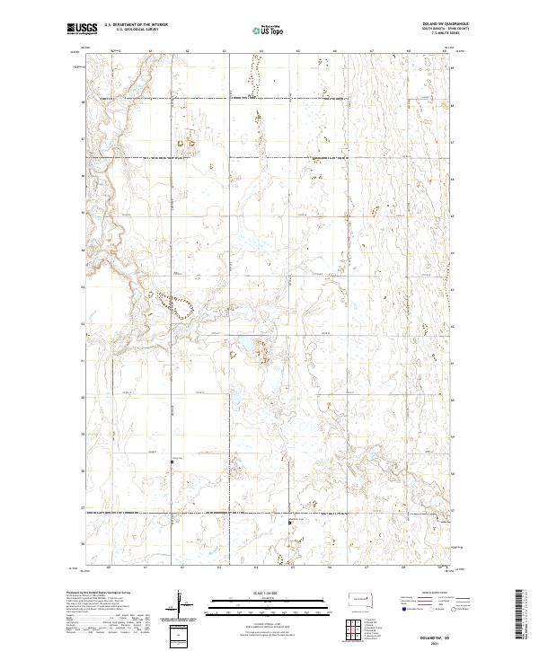 USGS Topographic Map – Doland SW