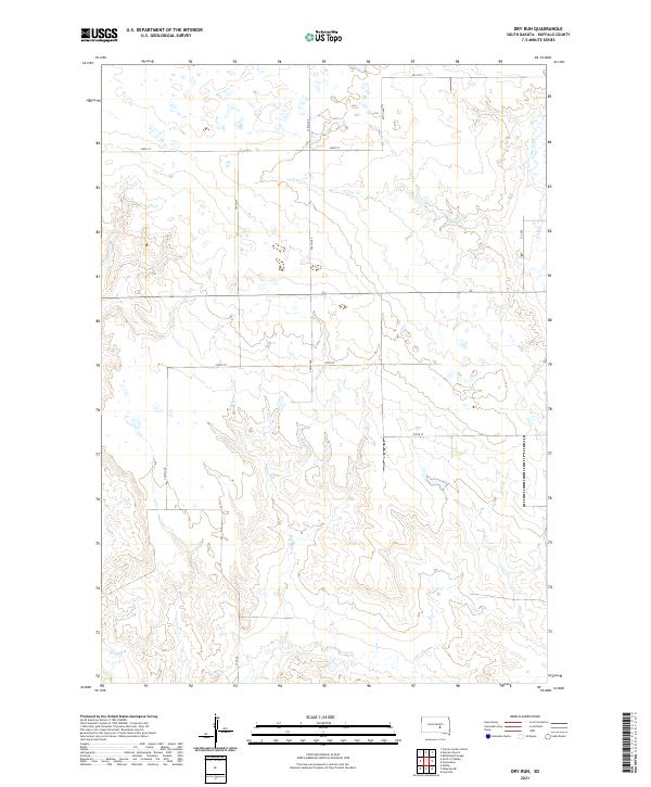 USGS Topographic Map – Dry Run