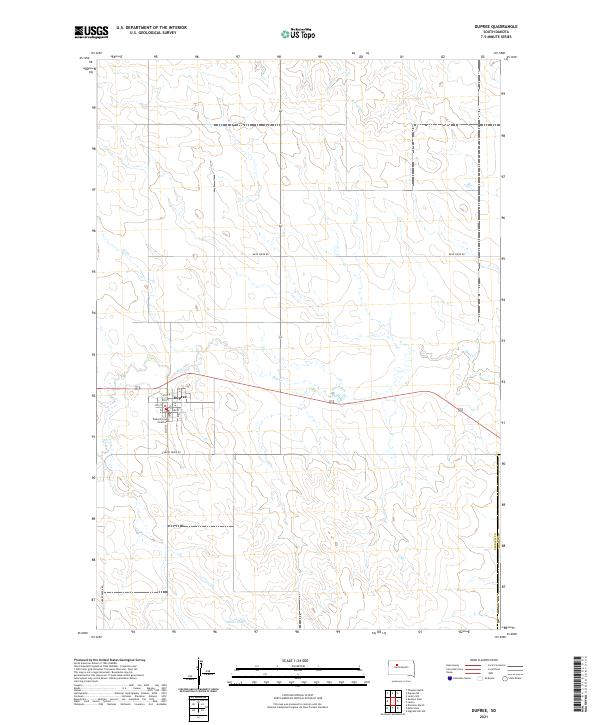 USGS Topographic Map – Dupree