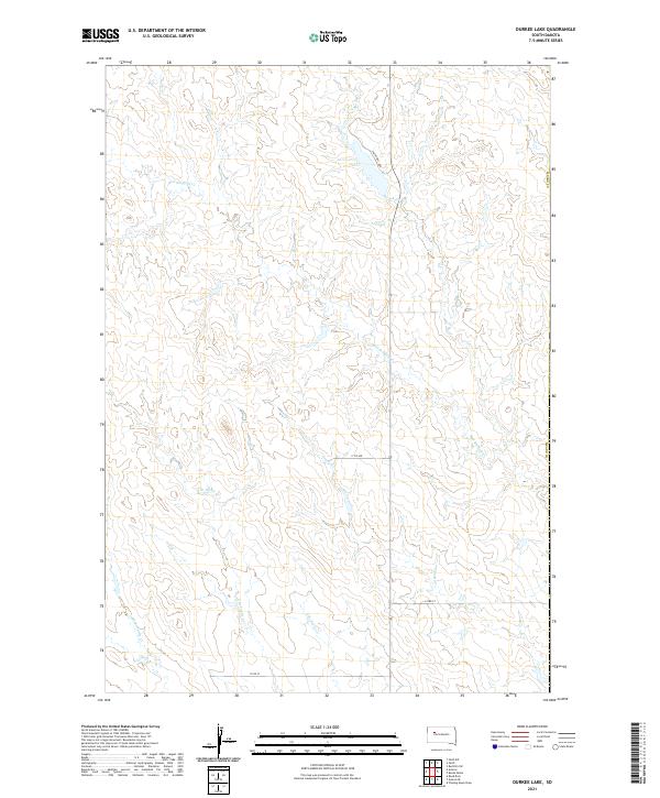 USGS Topographic Map – Durkee Lake