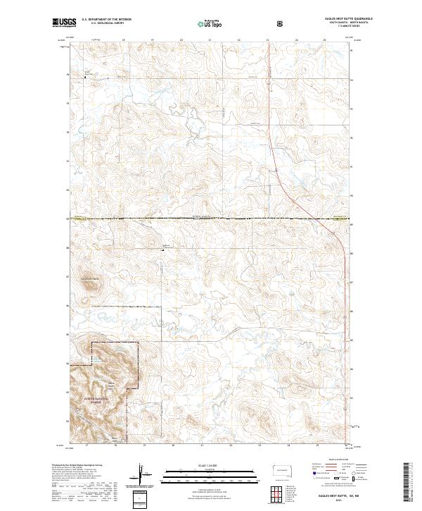 USGS Topographic Map – Eagles Nest Butte