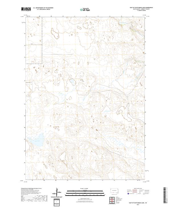 USGS Topographic Map – East of Scotchman Lake