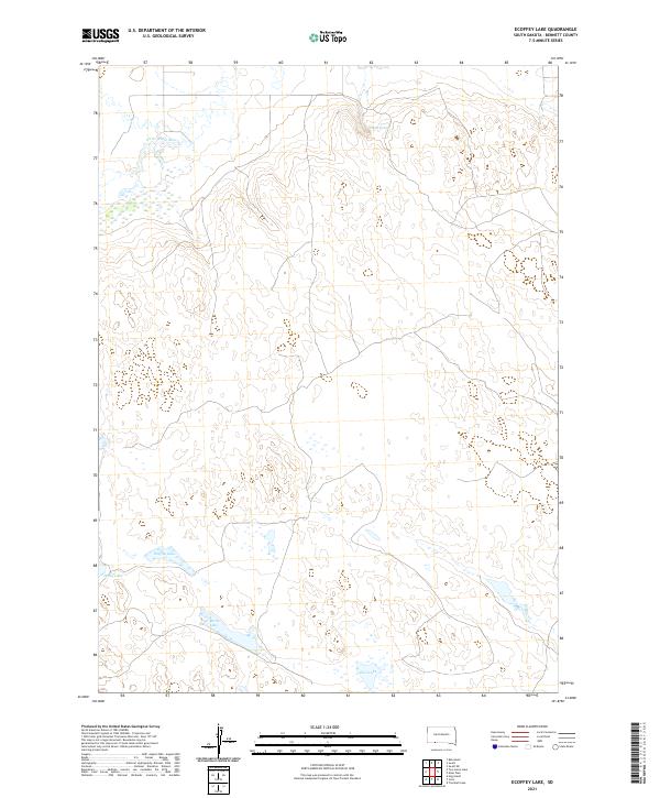 USGS Topographic Map – Ecoffey Lake