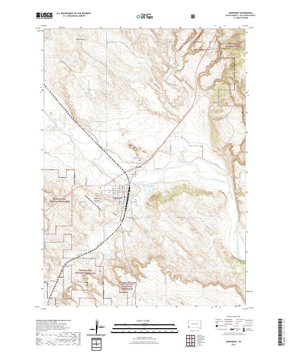 USGS Topographic Map – Edgemont
