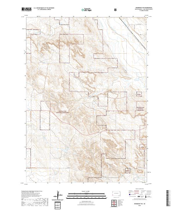 USGS Topographic Map – Edgemont SW