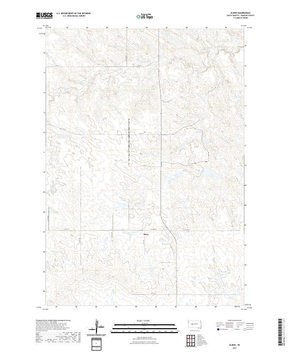 USGS Topographic Map – Elbon