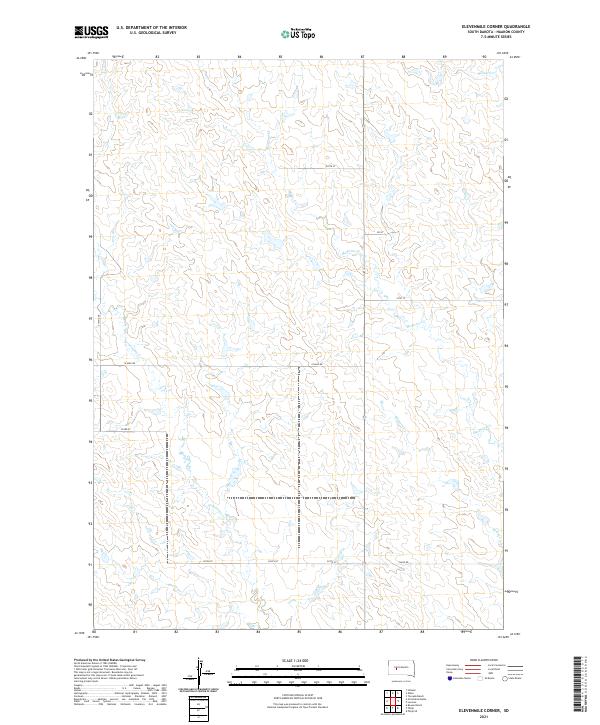USGS Topographic Map – Elevenmile Corner