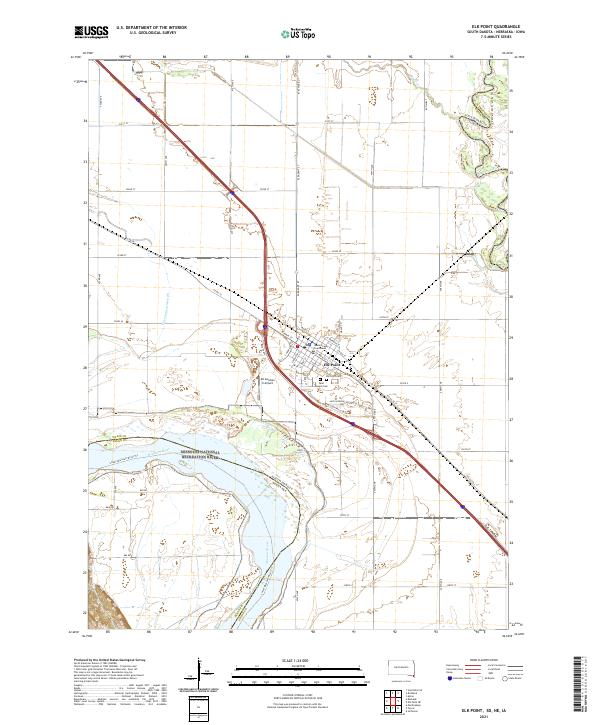 USGS Topographic Map – Elk Point