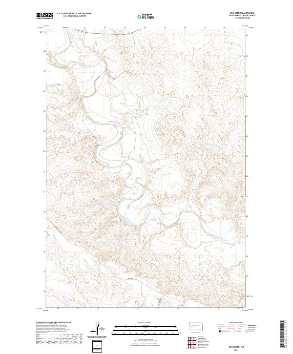 USGS Topographic Map – Elm Creek