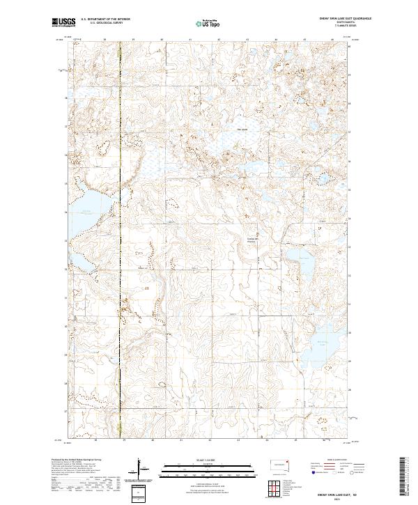 USGS Topographic Map – Enemy Swim Lake East