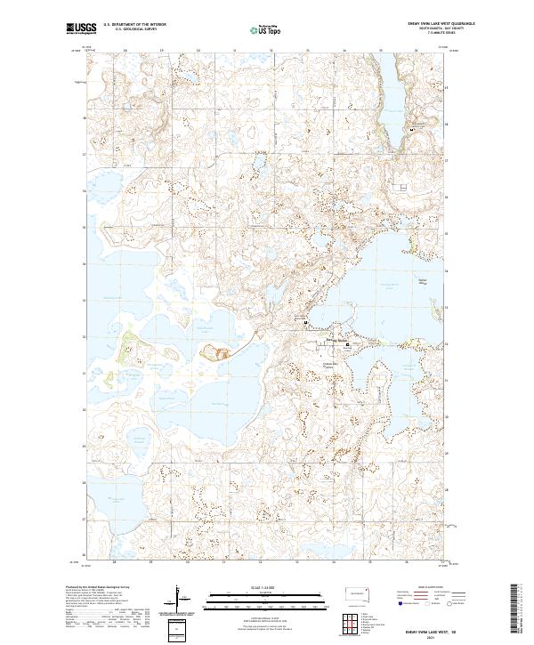 USGS Topographic Map – Enemy Swim Lake West