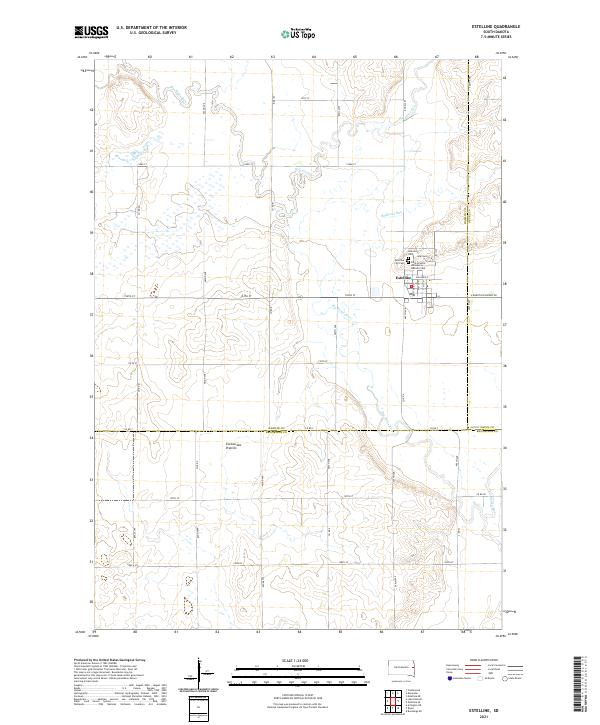 USGS Topographic Map – Estelline