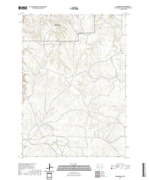 2021 Map of Evergreen NE, 2021 Print