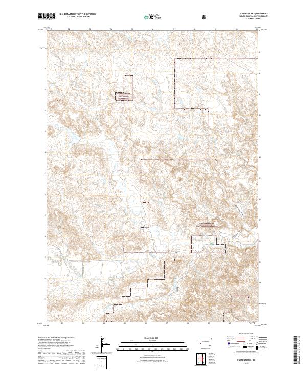 USGS Topographic Map – Fairburn NE